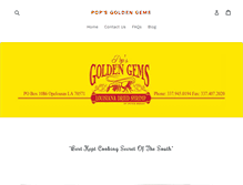 Tablet Screenshot of popsgoldengems.com